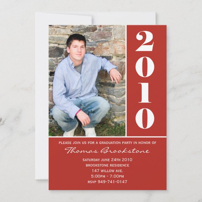 Invitación de graduación (Anverso)