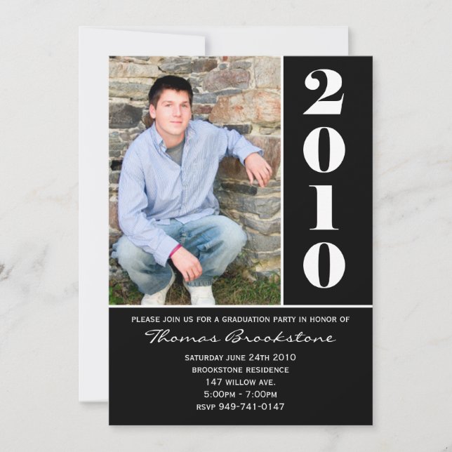 Invitación de graduación (Anverso)