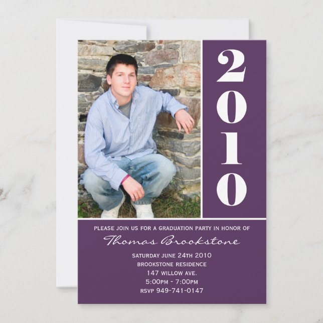 Invitación de graduación (Anverso)