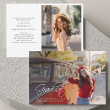 Invitación de Graduación 2025 de fotos de grado