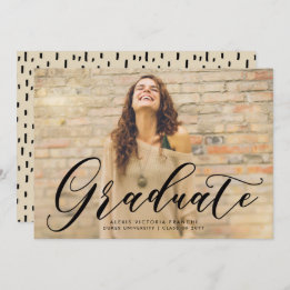 Invitación de Graduación Artsy