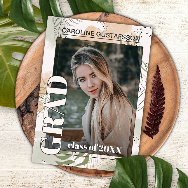 Invitación de Graduación Boho Botánico Floral (Subido por el creador)