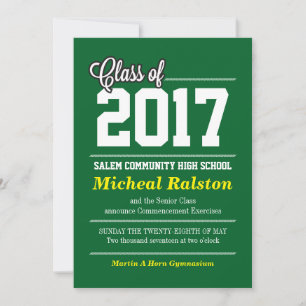 Invitación de Graduación Clásica