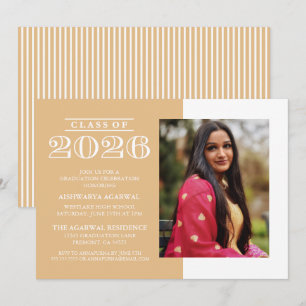 INVITACIÓN DE GRADUACIÓN CLÁSICA NEGRITA PROMOCIÓN