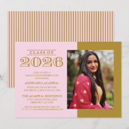 INVITACIÓN DE GRADUACIÓN CLÁSICA NEGRITA PROMOCIÓN
