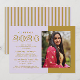 INVITACIÓN DE GRADUACIÓN CLÁSICA NEGRITA PROMOCIÓN
