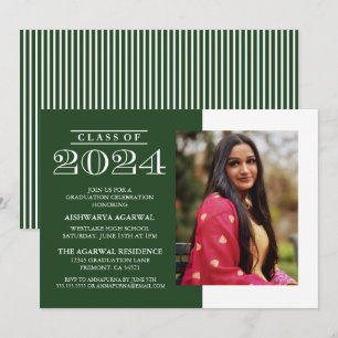 INVITACIÓN DE GRADUACIÓN CLÁSICA NEGRITA PROMOCIÓN