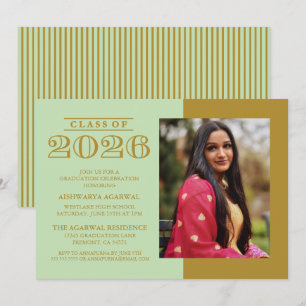 INVITACIÓN DE GRADUACIÓN CLÁSICA NEGRITA PROMOCIÓN
