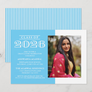 INVITACIÓN DE GRADUACIÓN CLÁSICA NEGRITA PROMOCIÓN