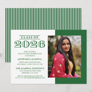 INVITACIÓN DE GRADUACIÓN CLÁSICA NEGRITA PROMOCIÓN