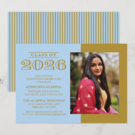 INVITACIÓN DE GRADUACIÓN CLÁSICA NEGRITA PROMOCIÓN
