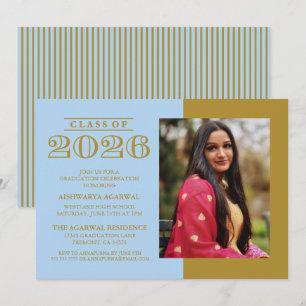 INVITACIÓN DE GRADUACIÓN CLÁSICA NEGRITA PROMOCIÓN