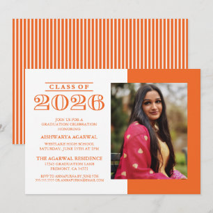 INVITACIÓN DE GRADUACIÓN CLÁSICA NEGRITA PROMOCIÓN