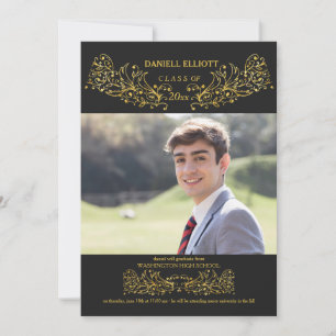 Invitación de Graduación Clásica Ornamental