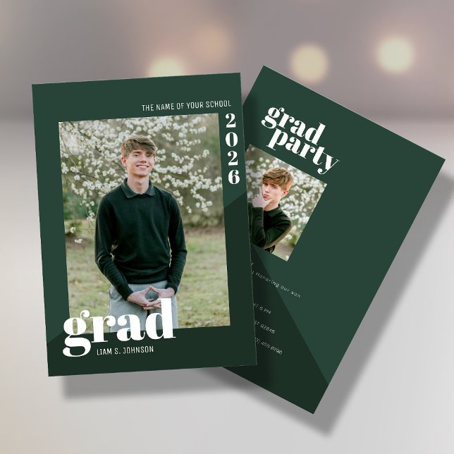 Invitación de graduación con 2 fotos (Subido por el creador)