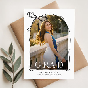 Invitación de Graduación con Arco de Graduación de