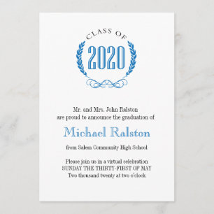 Invitación de graduación con clase