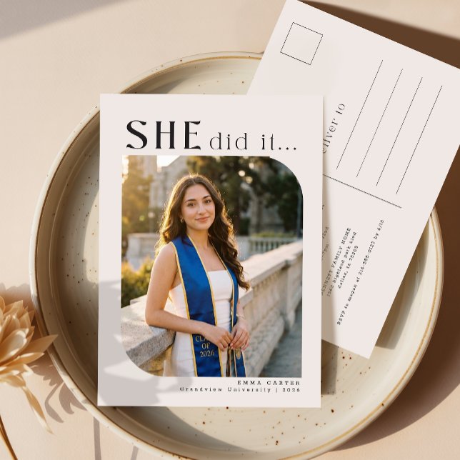 Invitación de Graduación con Collage de Fotos Mini (Subido por el creador)