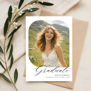 Invitación de graduación con collage de fotos mode