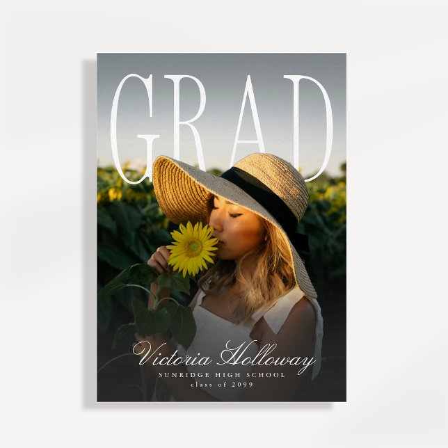 Invitación de graduación con efecto moderno PhotoP (Subido por el creador)