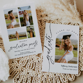 Invitación de graduación con foto