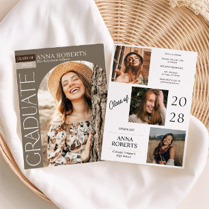 Invitación de Graduación con Foto con Arco