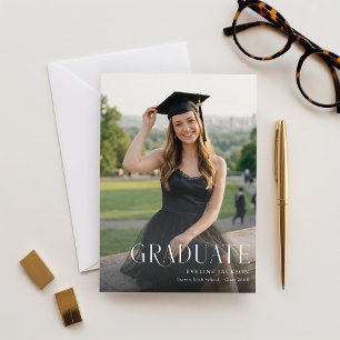 Invitación de Graduación con Foto de Fiesta de Gra