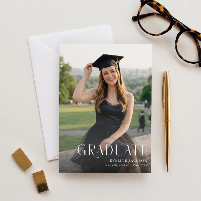 Invitación de Graduación con Foto de Fiesta de Gra (Subido por el creador)