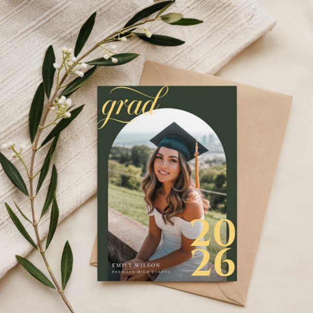 Invitación de Graduación con Foto de Fiesta Modern (Subido por el creador)