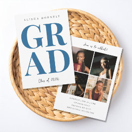 Invitación de Graduación con Foto Moderna