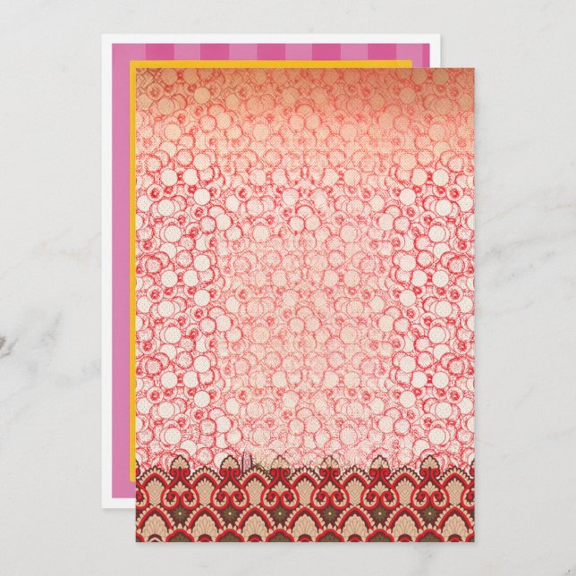 Invitación de graduación, cumpleaños y eventos de  (Anverso / Reverso)