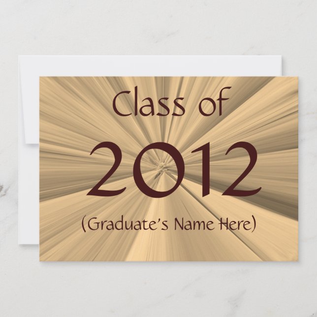 Invitación de graduación de 2012 (Anverso)