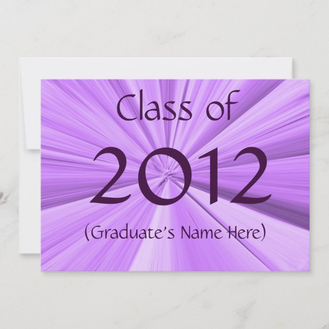 Invitación de graduación de 2012 (Anverso)