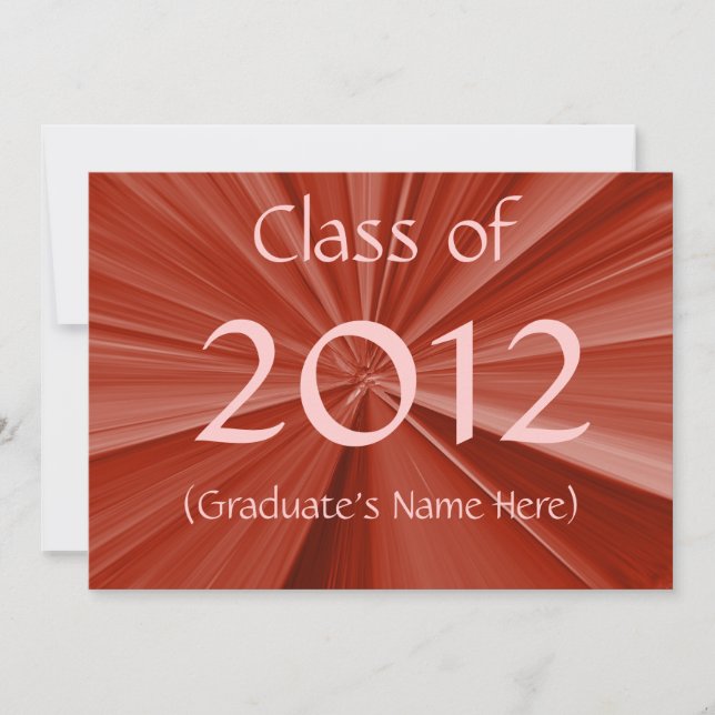 Invitación de graduación de 2012 (Anverso)