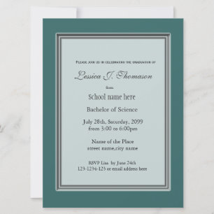 Invitación de graduación de alto rendimiento