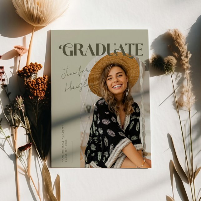 Invitación de Graduación de Arco de Graduado Retro (Subido por el creador)
