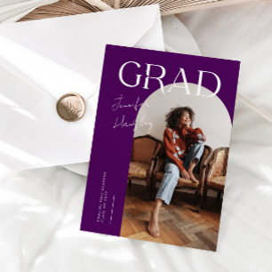 INVITACIÓN de Graduación de Arco Púrpura GRAD