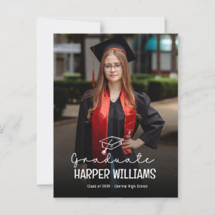 Invitación de graduación de Artsy Doodles