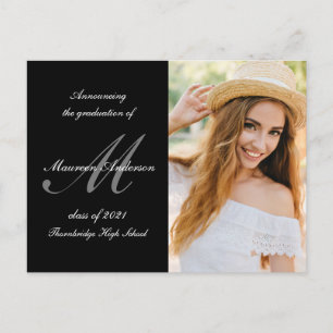 invitación de graduación de caligrafía monográfica