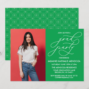 INVITACIÓN DE GRADUACIÓN DE CALLIGRAFÍA SIMPLE Y B