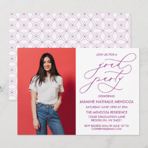 INVITACIÓN DE GRADUACIÓN DE CALLIGRAFÍA SIMPLE Y B
