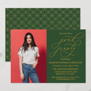 INVITACIÓN DE GRADUACIÓN DE CALLIGRAFÍA SIMPLE Y B