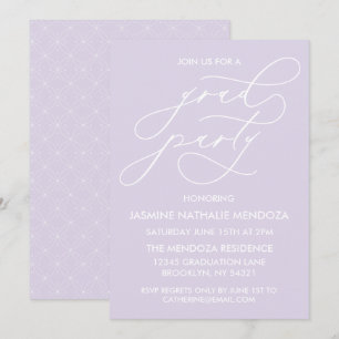 INVITACIÓN DE GRADUACIÓN DE CALLIGRAFÍA SIMPLE Y B