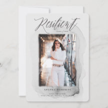 Invitación de graduación de clase resiliente