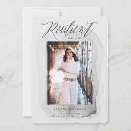 Invitación de graduación de clase resiliente