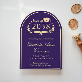 Invitación de graduación de Colegio Púrpura de Arc
