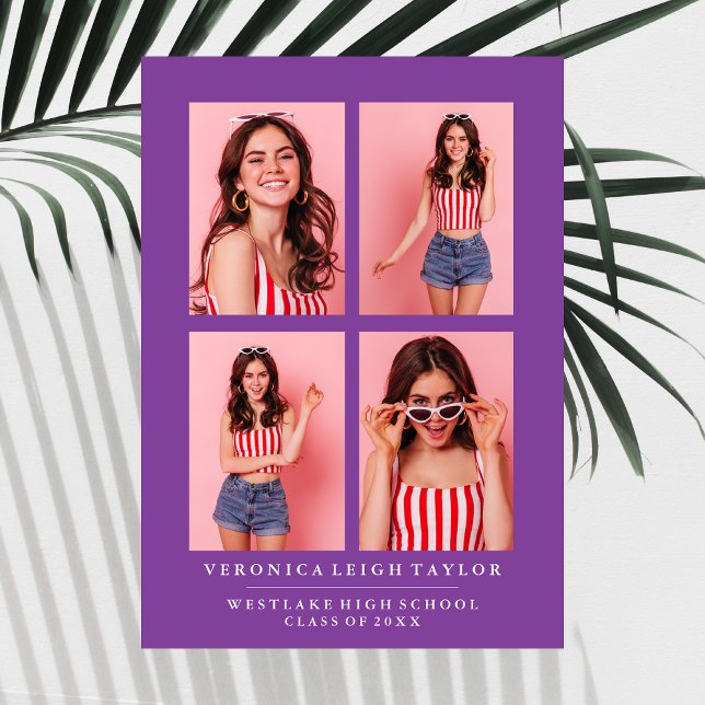 INVITACIÓN DE GRADUACIÓN DE COLLAGE DE FOTOS DE MO (Subido por el creador)