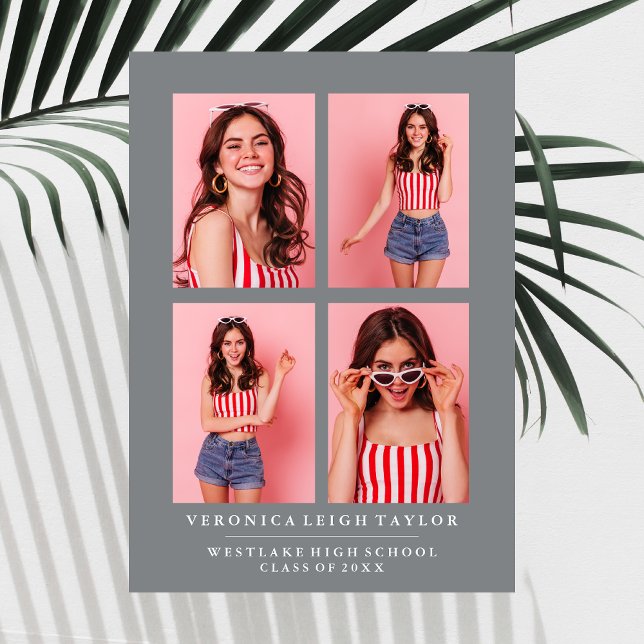 INVITACIÓN DE GRADUACIÓN DE COLLAGE DE FOTOS DE MO (Subido por el creador)