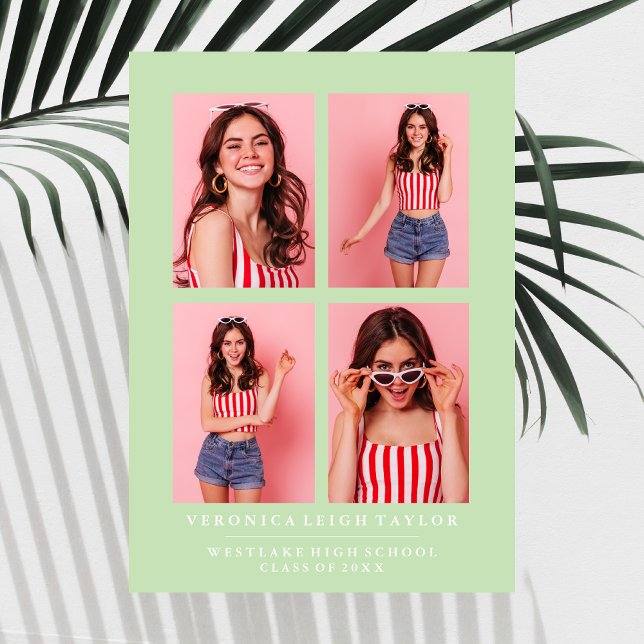 INVITACIÓN DE GRADUACIÓN DE COLLAGE DE FOTOS DE MO (Subido por el creador)