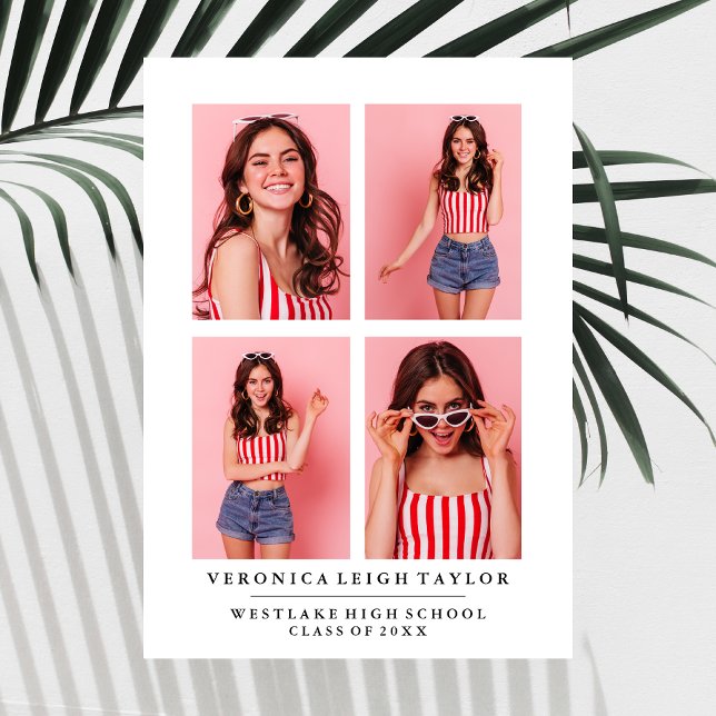 INVITACIÓN DE GRADUACIÓN DE COLLAGE DE FOTOS DE MO (Subido por el creador)